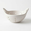 Minimalist White Ceramic Berry Bowl
