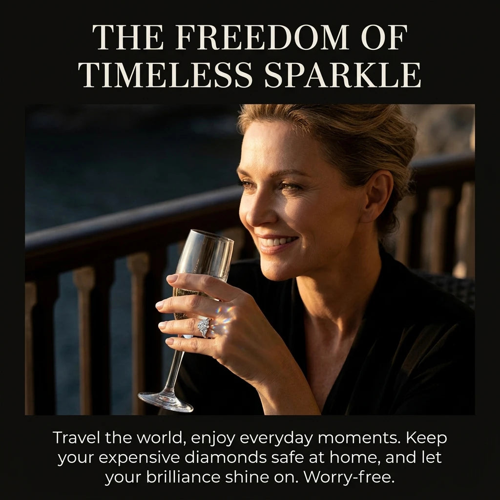Handcrafted 2-Carat Moissanite Ring — Brilliant Diamond Alternative for Everyday Elegance🔥Today Only: 90% OFF