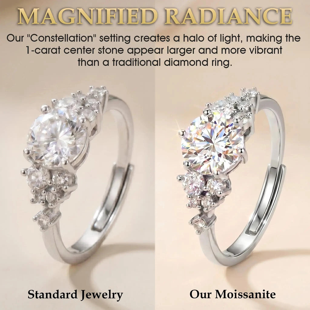 🔥Today Only: 90% OFF-Constellation 1ct Moissanite Ring – Everyday Diamond-Like Brilliance