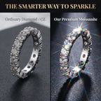 The Timeless Elegance — Premium Moissanite Eternity Band 🔥 Last Day Flash Sale: 90% OFF