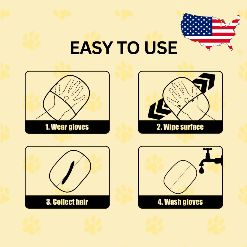 2-in-1 Pet Massage & Grooming Glove-Effortlessly trap loose fur, dust, and dander—while giving your furry friend a relaxing massage they’ll actually love.