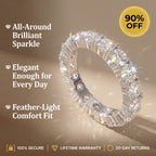 The Timeless Elegance — Premium Moissanite Eternity Band 🔥 Last Day Flash Sale: 90% OFF