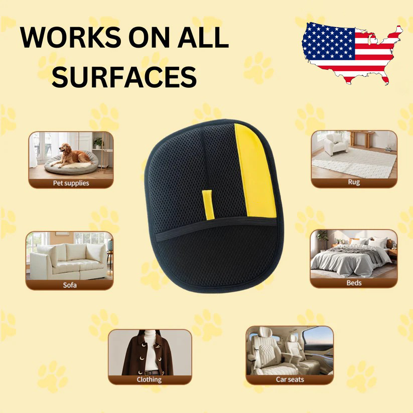 2-in-1 Pet Massage & Grooming Glove-Effortlessly trap loose fur, dust, and dander—while giving your furry friend a relaxing massage they’ll actually love.
