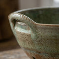 Rustic Sage Speckled Ceramic Berry Bowl