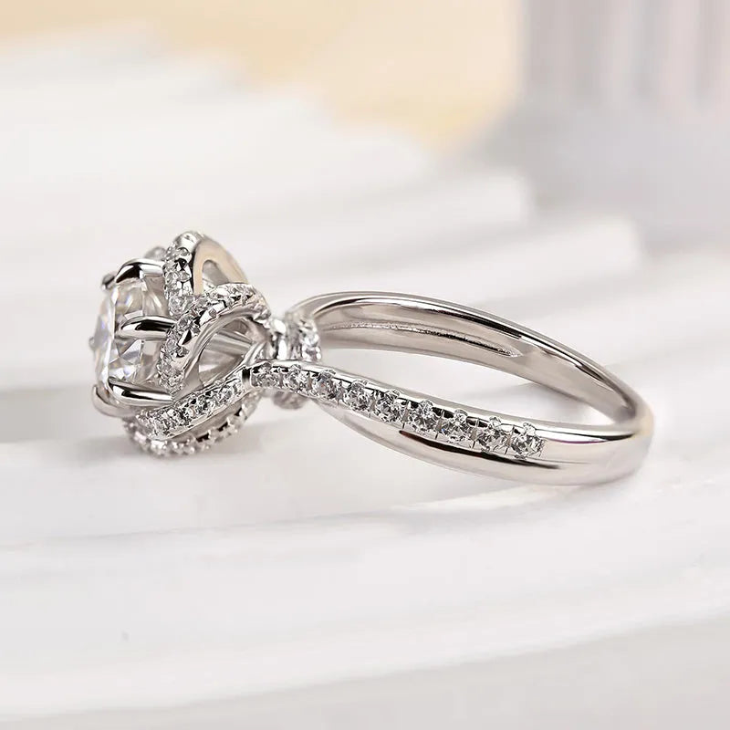 Vintage Twist Moissanite Ring — Passes Diamond Test 🔥 90% OFF