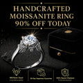 Handcrafted 2-Carat Moissanite Ring — Brilliant Diamond Alternative for Everyday Elegance🔥Today Only: 90% OFF