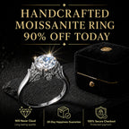 Handcrafted 2-Carat Moissanite Ring — Brilliant Diamond Alternative for Everyday Elegance🔥Today Only: 90% OFF