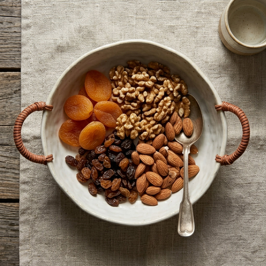 Textured Honeycomb Ceramic Bowl with Woven Handles