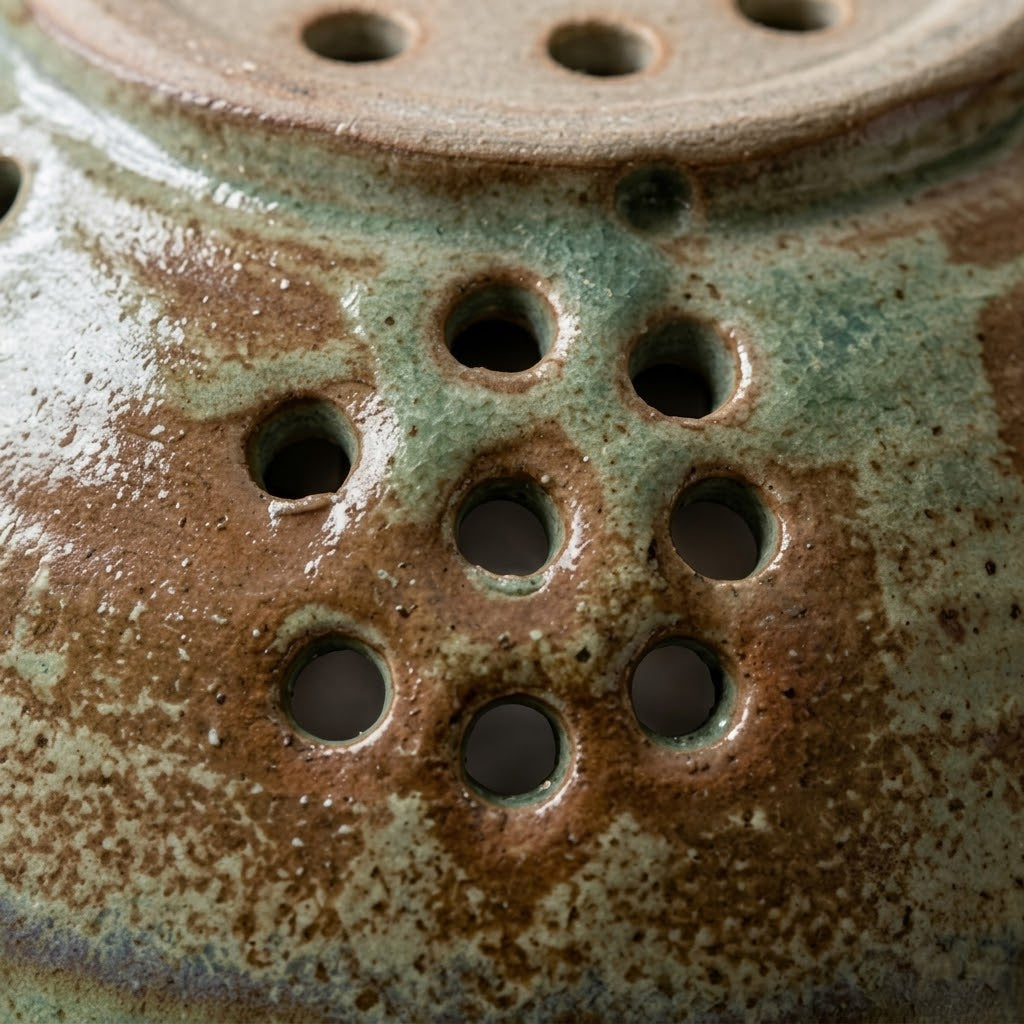 Rustic Sage Speckled Ceramic Berry Bowl