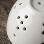 Minimalist White Ceramic Berry Bowl