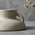 Rustic Speckled Ceramic Footed Chalice Serving Bowl